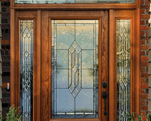 Bevelded Glass Door
