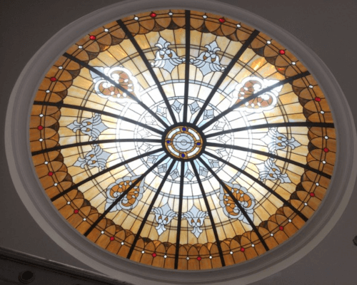 Stained Glass Dome Skylight