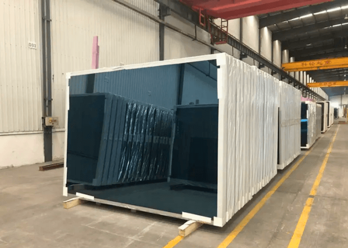 Low E Glass Safety Packaging in Warehouse