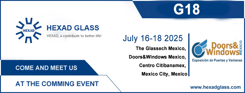 Hexad Glass Door&Windows Mexico Exhibition Invitation