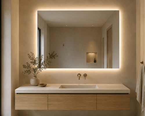 Bathroom Silver Mirror